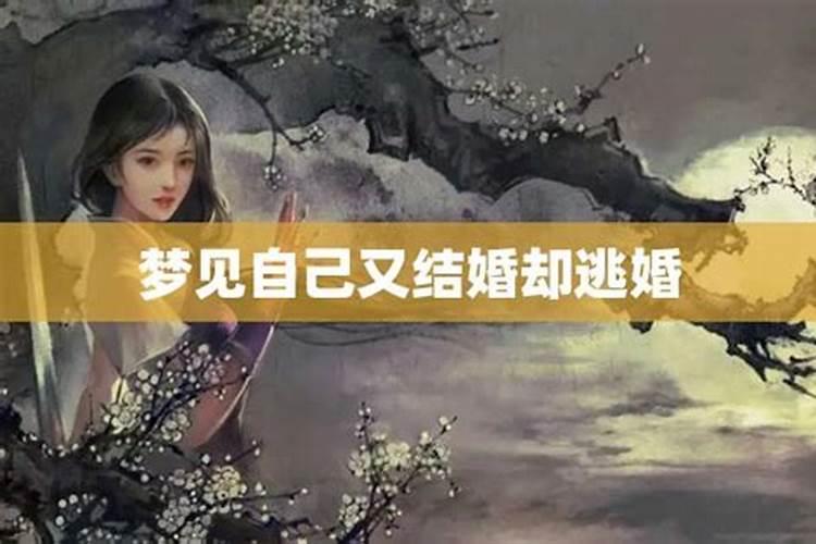 梦到结婚了逃婚