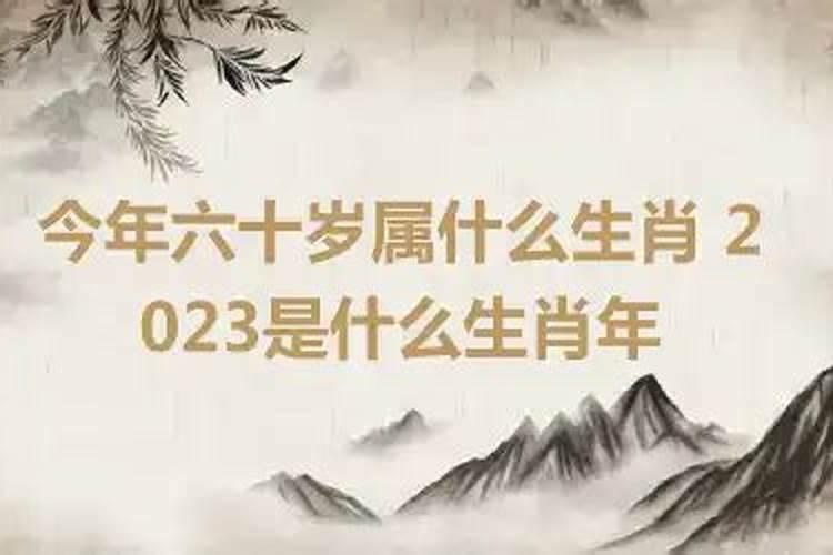 今年六十岁属相是什么