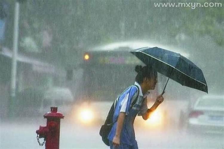 梦见下雨大风什么意思呀女生解梦