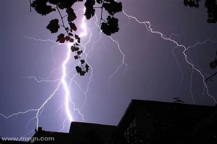 梦见大风大雨闪电打雷什么意思