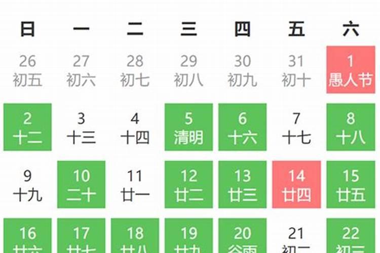 4月1黄历吉日吉时