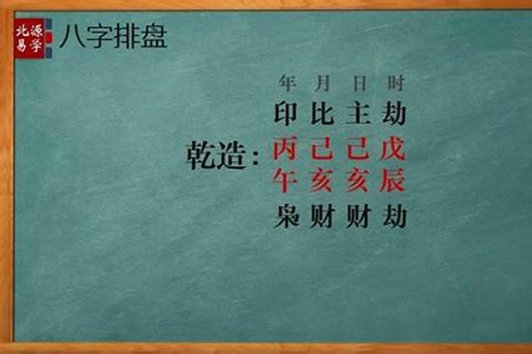 八字命盘正财