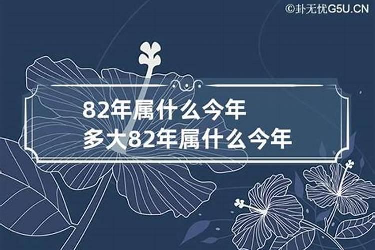 82年属什么今年多大