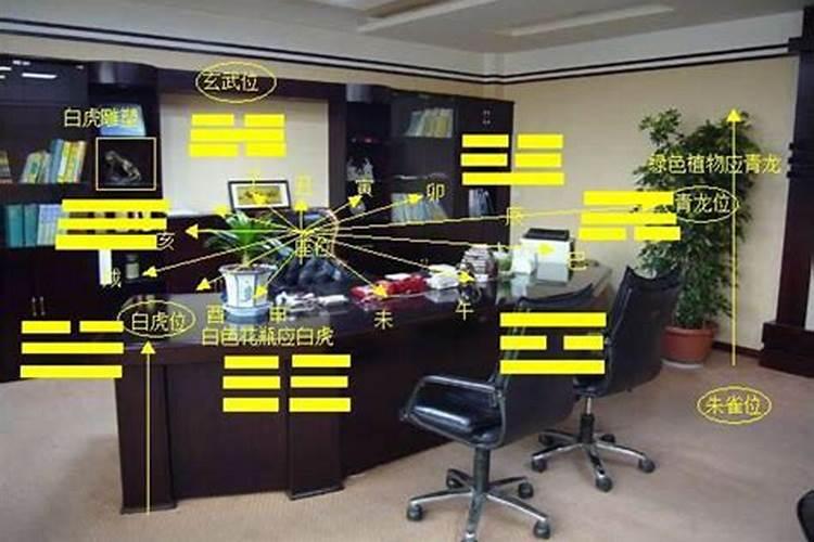 办公室风水办公桌左右摆放物件