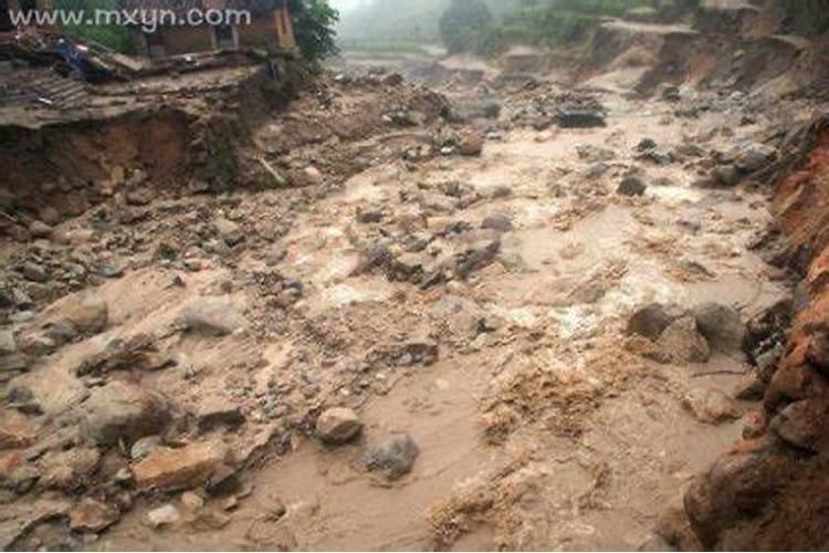 梦到山洪水在山顶冲下来什么意思