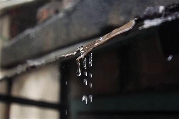 梦见下雨屋内漏水