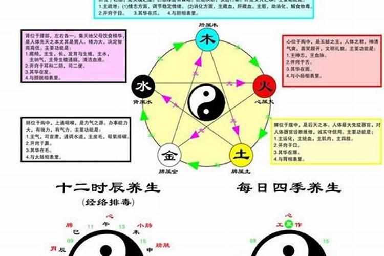 阴阳五行关系对应表