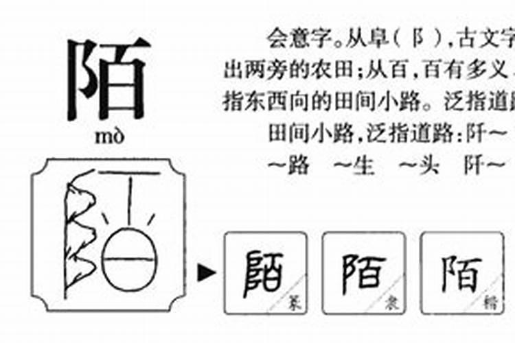 陌字五行属什么