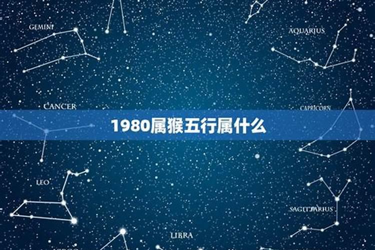 1980年五行属什么