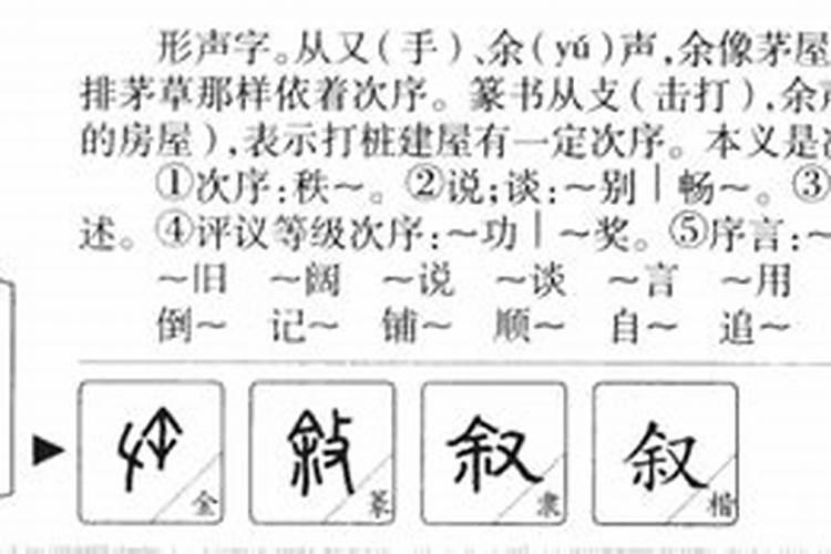 叙字五行属什么