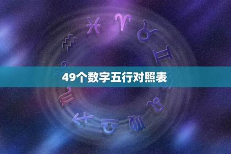 1到9的数字五行