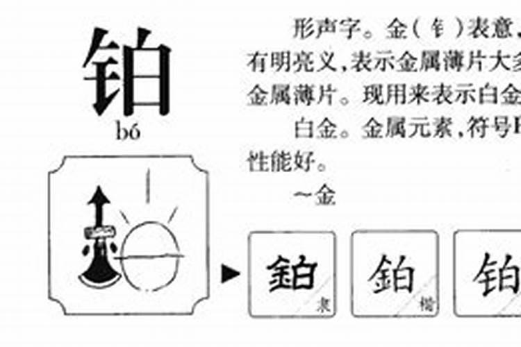 铂字五行属什么寓意名字