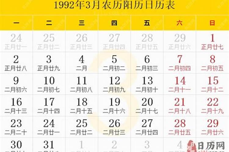 1992年农历3月28日是什么星座的