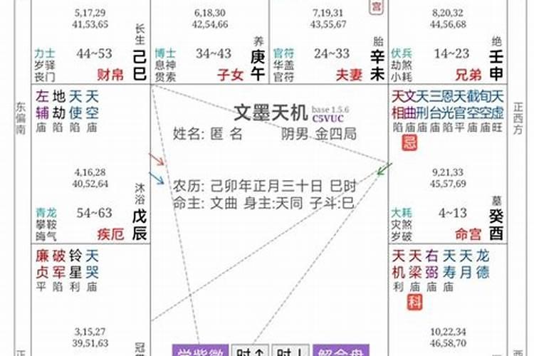 紫微斗数十二星入命宫