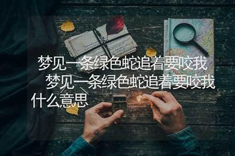 梦见绿色蛇要咬我是什么意思