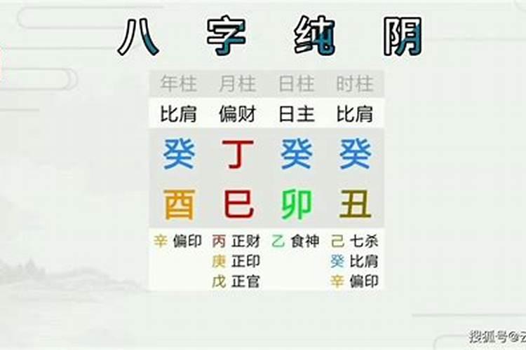 纯阳八字和纯阴八字