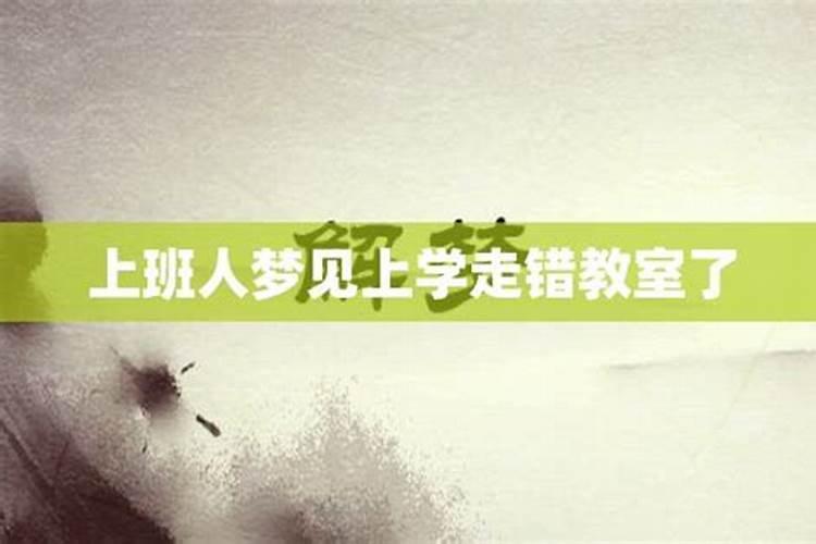 上班的人梦到去上学