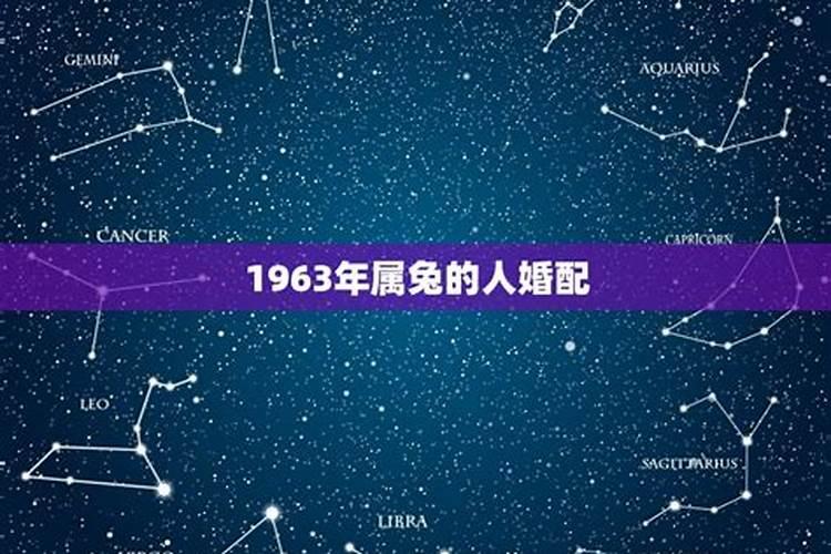 1963年属啥属相