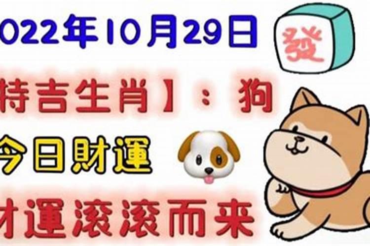 2021年10月29号特吉生肖