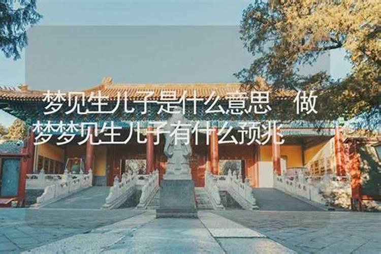 做梦生儿子周公解梦