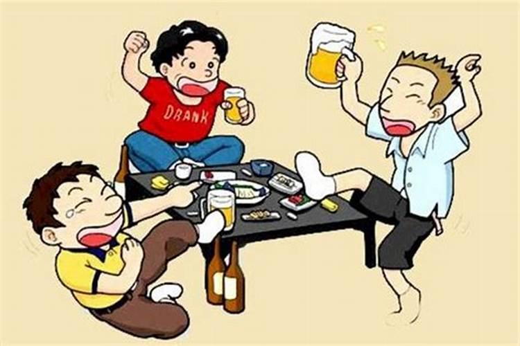 梦见众人一起吃饭喝酒