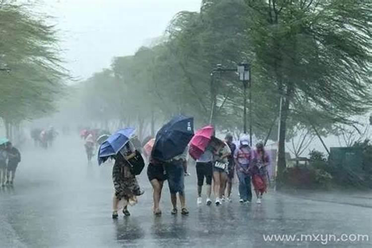 做梦梦见下狂风暴雨是什么意思